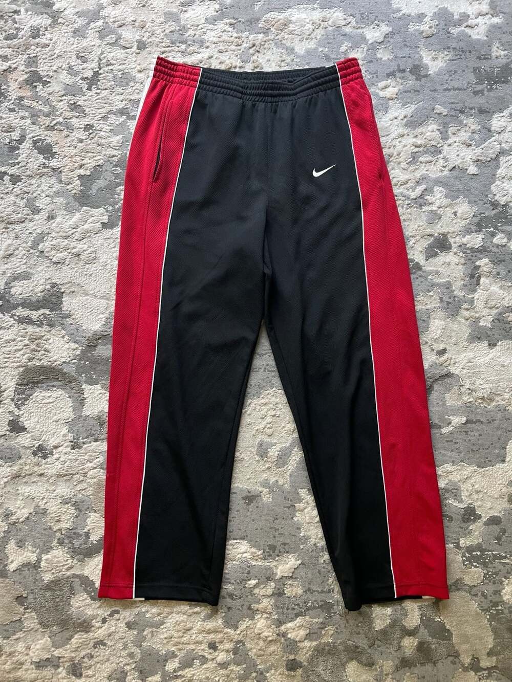 Vintage 90’s Nike Black Red Stripe Track Pants